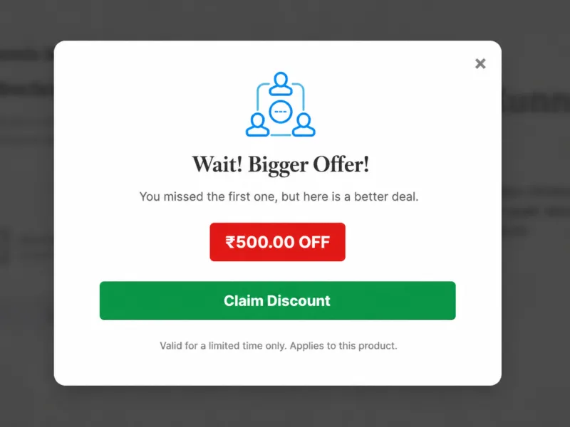 Woo Smart Discounts popup demo slide 2